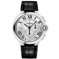 [스페셜오더]Cartier-까르띠에 발롱 블루 드 스틸 핑크다이얼 가죽스트랩 레이디스 워치33mm