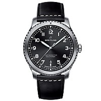 [스페셜오더]BREITLING-브라이틀링 내비타이머 크로노그래프 GMT 스틸 블랙 46mm