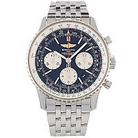 [스페셜오더]BREITLING-브라이틀링 내비타이머 크로노그래프 GMT 스틸 블랙 46mm