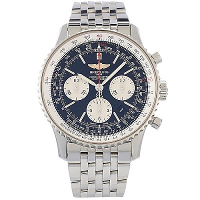 [스페셜오더]BREITLING-브라이틀링 내비타이머 1 스틸 블랙 남성 이미테이션시계 38mm