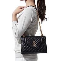 [스페셜오더]SAINT LAURENT-600185 생 로랑 블랙 실버 미디엄 모노그램 엔벨로프 백