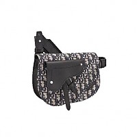[스페셜오더]DIOR-디올 블루 Oblique 자수 Saddle 백 25cm