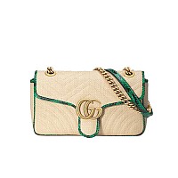 [스페셜오더]GUCCI-443497 1000 구찌 블랙 GG 마몽 스몰 마틀라세 숄더백