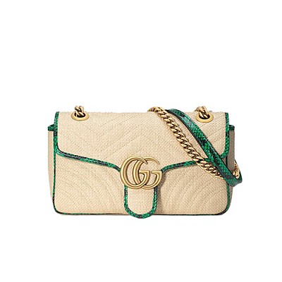 [스페셜오더]GUCCI 443497-4881 구찌 언스킬드 워커 GG 마몽 스몰 숄더백