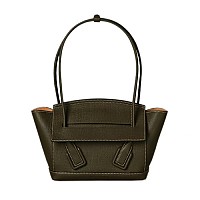 [스페셜오더]BOTTEGA VENETA-575943 보테가 베네타 파인 그린 인트레치아토 패턴 Arco 아르코 33 탑 핸들백