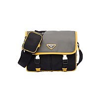 [스페셜오더]PRADA-2VD769 프라다 나일론 사피아노가죽 지퍼 파우치 숄더백