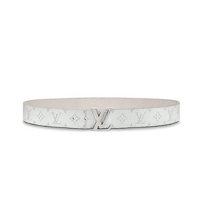 LOUIS VUITTON-M0158Q 루이비통 화이트 LV 이니셜 리버서블 양면 이미테이션벨트 40MM