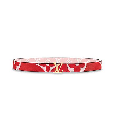 LOUIS VUITTON-M0150V 루이비통 레드 자이언트 모노그램 LV 아이코닉 리버서블 여성용 벨트 30MM
