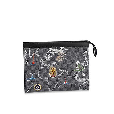 [스페셜오더]LOUIS VUITTON-N60307 루이비통 다미에 그라파이트 옐로우 레터링 포쉐트 보야주 MM
