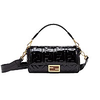 [스페셜오더]FENDI-8BR600 펜디 레드 FF 엠보싱 미디엄 바게트 백
