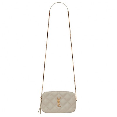 [스페셜오더]SAINT LAURENT-608941 생 로랑 화이트 베키 더블 집 파우치