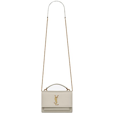 [스페셜오더]SAINT LAURENT-533026 생 로랑 화이트 선셋 체인 지갑