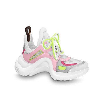 LOUIS VUITTON-1A52KP 루이비통 화이트 송아지 가죽 LV 아치라이트 스니커 부츠
