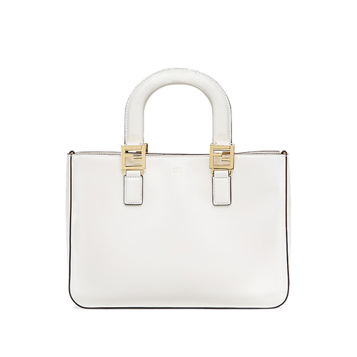 [스페셜오더]FENDI-8BH367 펜디 화이트 FF 스몰 토트백