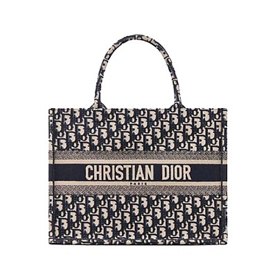 [스페셜오더]DIOR-M1296 디올 블루 BOOK TOTE DIOR OBLIQUE 자수 스몰 백