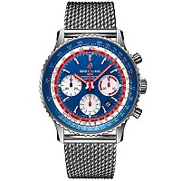 [스페셜오더]BREITLING-브라이틀링 내비타이머 크로노그래프 GMT 스틸 블랙 46mm