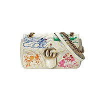 [스페셜오더]GUCCI-443497 1000 구찌 블랙 GG 마몽 스몰 마틀라세 숄더백