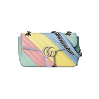 [스페셜오더]GUCCI-443497 1000 구찌 블랙 GG 마몽 스몰 마틀라세 숄더백