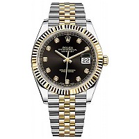 [스페셜오더]ROLEX-롤렉스 데이트저스트 데이트 플루티드 베젤 스틸 남녀공용 시계 36mm