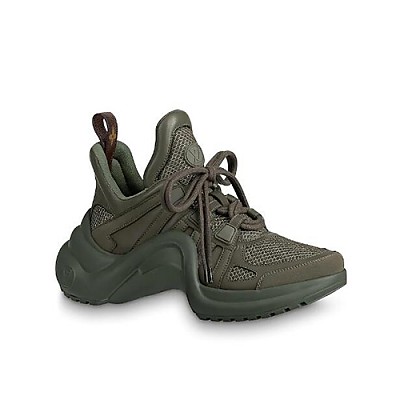 LOUIS VUITTON-1ACL1A 루이비통 블랙 모노그램 데님 LV 아치라이트 스니커즈 여성용