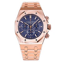 [AP전문OM팩토리][스페셜오더]Audemars Piguet-오데마 피게 로얄 오크 셀프와인딩 크로노그래프 핑크골드 블랙 다이얼 시계41mm