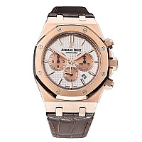 [AP전문OM팩토리][스페셜오더]Audemars Piguet-오데마 피게 로얄 오크 셀프와인딩 크로노그래프 핑크골드 블랙 다이얼 시계41mm