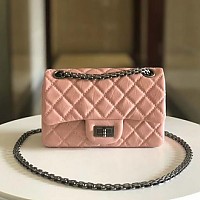 [스페셜오더]CHANEL-AS0874 샤넬 핑크 2.55 빈티지 골드 메탈 미니 플랩 백