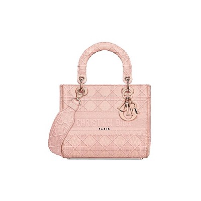 [스페셜오더]CHRISTIAN DIOR-M0565 디올 그레이 Toile de Jouy Reverse 자수 LADY D-LITE 미디엄 백