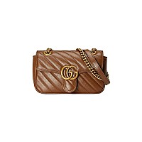 [스페셜오더]Gucci-‎446744 구찌 블랙 GG 마몽 미니 숄더백 22cm
