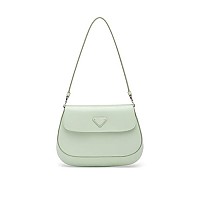 [스페셜오더]PRADA-1BD311 프라다 콘플라워 블루 브러시드 가죽 플랩 숄더백