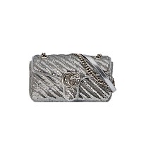 [스페셜오더]GUCCI-443497 1000 구찌 블랙 GG 마몽 스몰 마틀라세 숄더백