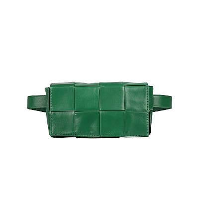 [스페셜오더]BOTTEGA VENETA-651053 보테가 베네타 그린 인트레치아토 위빙 미니 카세트 벨트 백 #보테가이미테이션