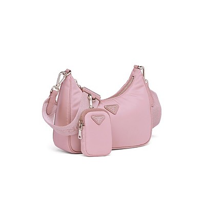 [스페셜오더]PRADA-1BH204 프라다 레몬 옐로우 나일론 리에디션 멀티 호보백