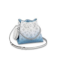LV-M11736 루이비통 화이트/블루 마히나 벨라 버킷 백 19cm