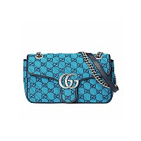 [스페셜오더]GUCCI-443497 1000 구찌 블랙 GG 마몽 스몰 마틀라세 숄더백