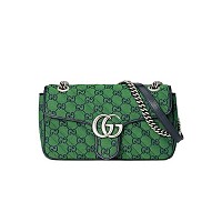 [스페셜오더]GUCCI-443497 1000 구찌 블랙 GG 마몽 스몰 마틀라세 숄더백