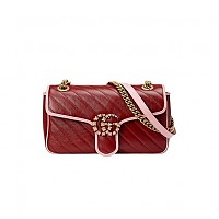 [스페셜오더]GUCCI-443497 1000 구찌 블랙 GG 마몽 스몰 마틀라세 숄더백