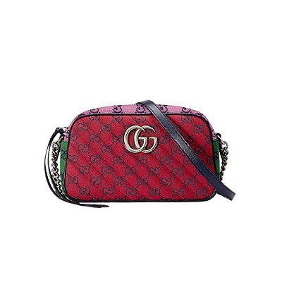 [스페셜오더]GUCCI-447632 6433 구찌 GG Marmont 레드 벨벳 스몰 숄더 백