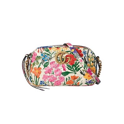 [스페셜오더]GUCCI-447632 6433 구찌 GG Marmont 레드 벨벳 스몰 숄더 백