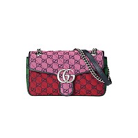 [스페셜오더]GUCCI-443497 1000 구찌 블랙 GG 마몽 스몰 마틀라세 숄더백