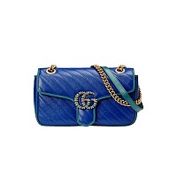 [스페셜오더]GUCCI-443497 1000 구찌 블랙 GG 마몽 스몰 마틀라세 숄더백