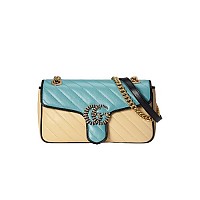 [스페셜오더]GUCCI-443497 1000 구찌 블랙 GG 마몽 스몰 마틀라세 숄더백