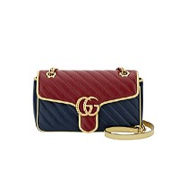 [스페셜오더]GUCCI-443497 1000 구찌 블랙 GG 마몽 스몰 마틀라세 숄더백