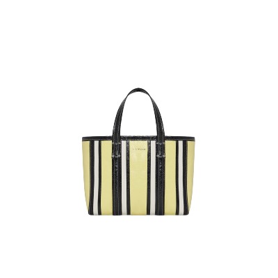 [스페셜오더]BALENCIAGA-6714041 발렌시아가 블랙&화이트 바베스 이스트-웨스트 스몰 쇼퍼 백