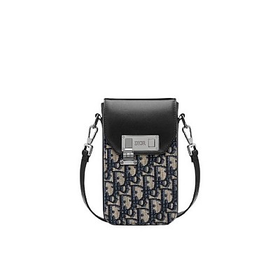 [스페셜오더]DIOR-2ESBC 디올 베이지&블랙 오블리크 메신저 파우치 숄더백