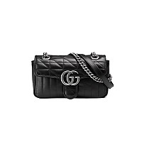[스페셜오더]Gucci-‎446744 구찌 블랙 GG 마몽 미니 숄더백 22cm