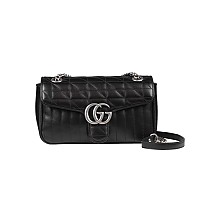 [스페셜오더]GUCCI-443497 1000 구찌 블랙 GG 마몽 스몰 마틀라세 숄더백