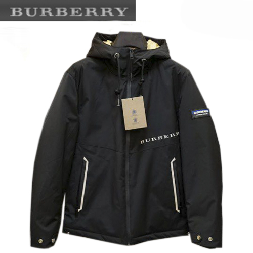 BURBERRY-101911 버버리 블랙 패치 장식 패딩 남성용