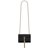 [스페셜오더]SAINT LAURENT-474366 생 로랑 블랙 실버 메탈 스몰 케이트 체인 태슬 백