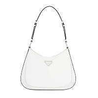 [스페셜오더]PRADA-1BC156 프라다 화이트 클레오 브러시드 가죽 숄더백